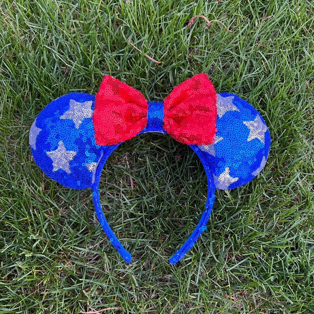 Disney Red White and Blue Minnie Mouse Ears🇺🇸